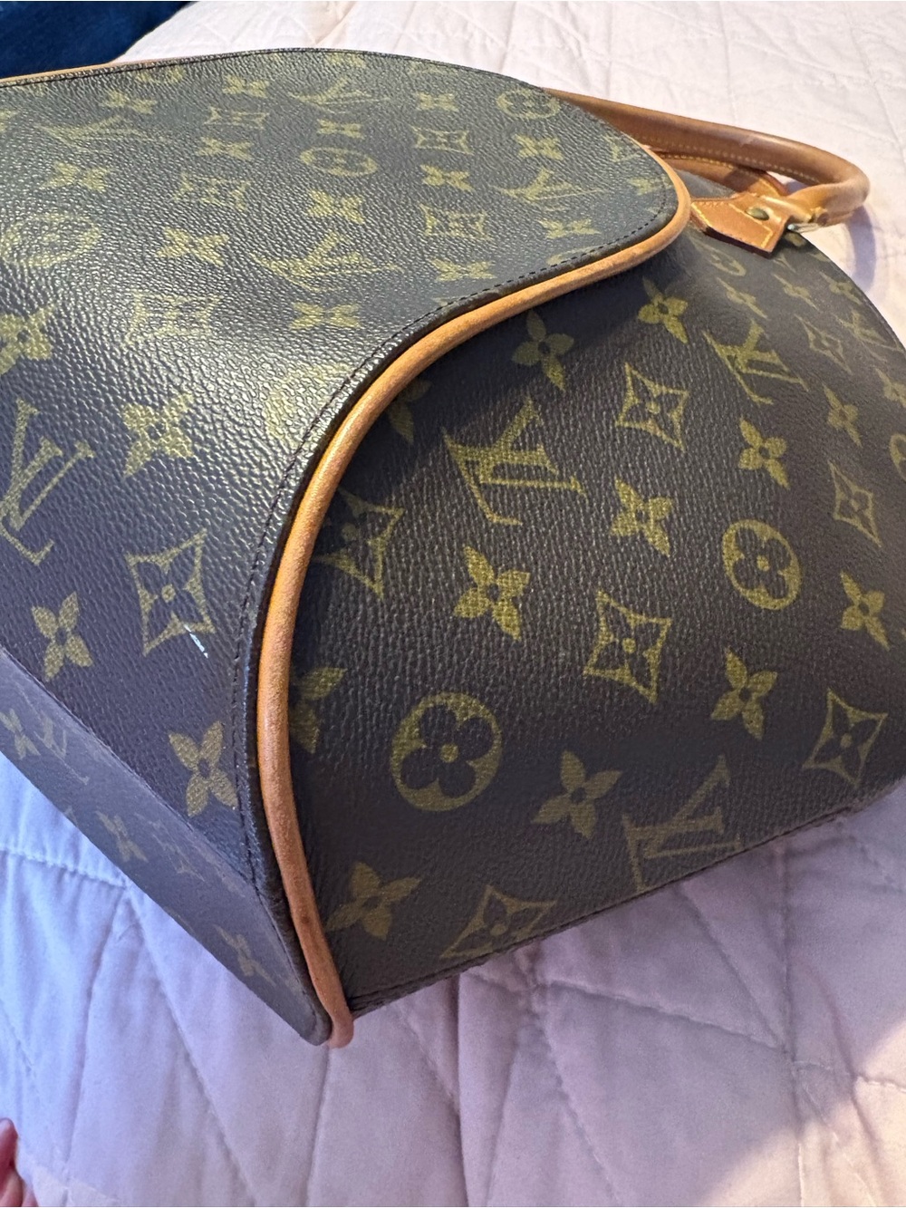 Louis Vuitton Ellipse MM Discontinued Vintage Classic Monogram Hand Bag WITH COA - Picture 15 of 16